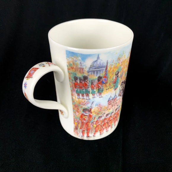 James Sadler 2 Mugs Bone China Pomp and Ceremony Parade Horses Soldiers Flags - Picture 6 of 14